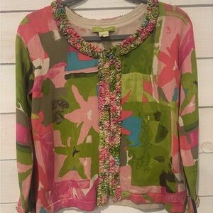 Sigrid Olsen silk blend floral sweater 
Sigrid Olsen
Size: S